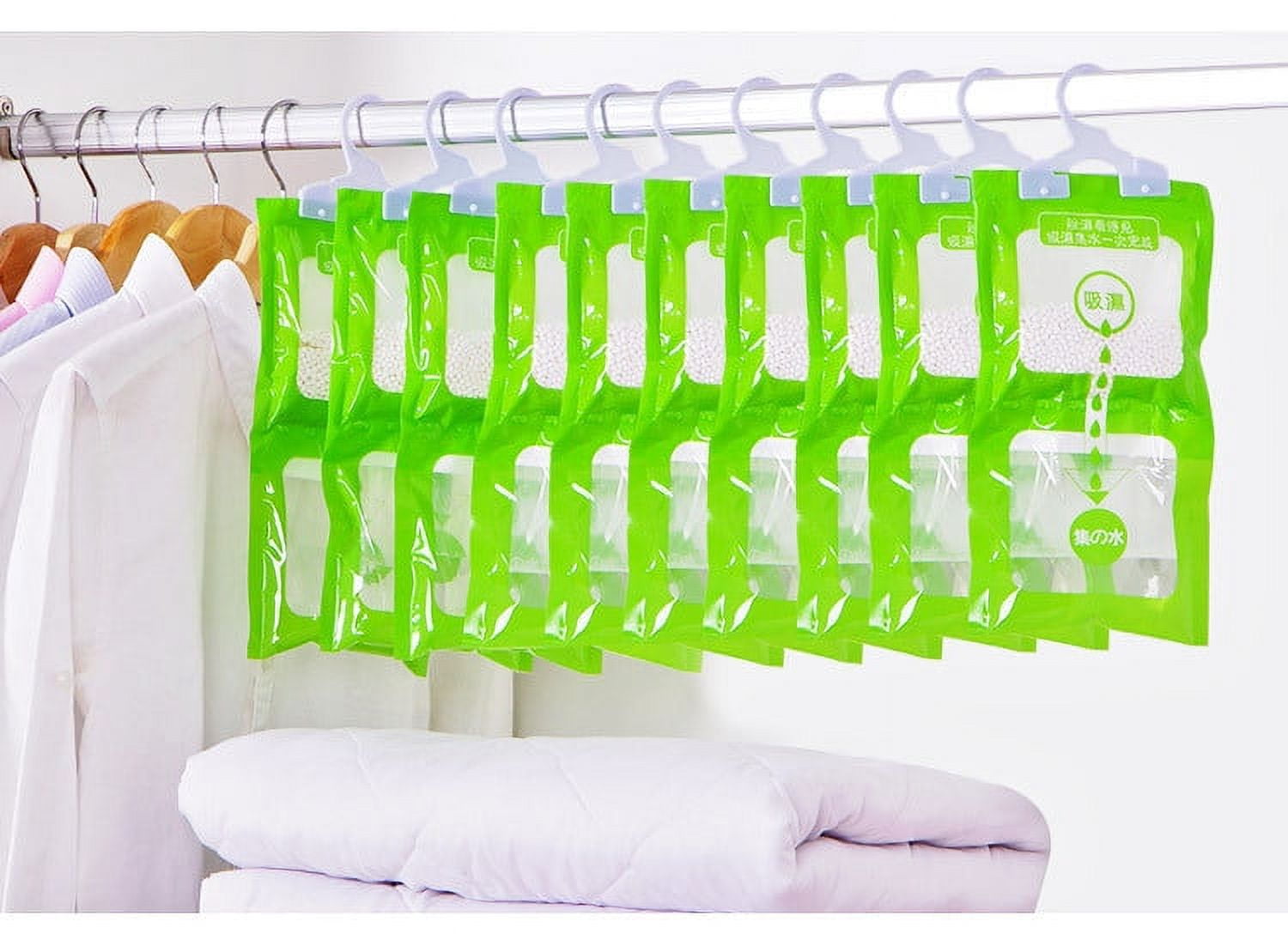 MNBFYX Moisture Absorber Packets Humidity Packs Hanging Dehumidifier Bags for Closet Basements Bathrooms Portable Desiccant Effectively Trap Extra Moisture Eliminates Odors