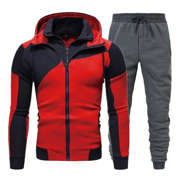 Clearance!MSJUHEG Mens Sweatpants Hoodies Round Neckline Long Sleeve Hoodie Pants Sweatshirt Suit Fitness With Dots Sports Men Suits & Sets Hoodies For Men Hoodies For Guys Z Dark Gray 2XL