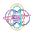 thumbnail image 1 of Clearance! Manhattan Style Baby Rattle & Sensory Teether Toy, 0-3 Years Infant Multicolor Hand Grasp Rattle Ball, BPA Free Plastic Early Educational Grab Toy, Newborn Baby Shower Gift for Boys Girls, 1 of 7