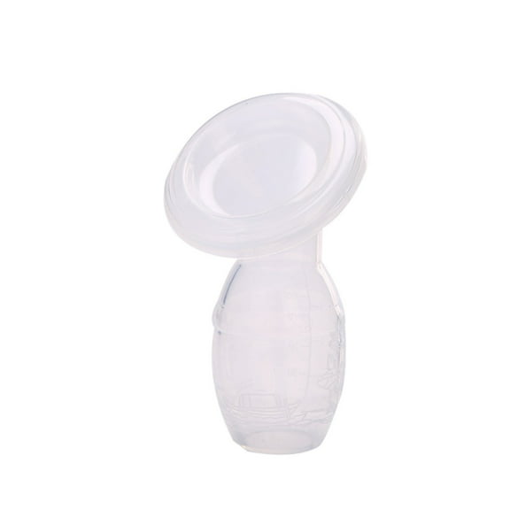 Clearance Under $5 Manual Baby Breast Pump Food Grade Silicone Milk Collector With Lid Breastfeeding Tool