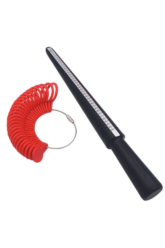 Clearance! Measuring Tools under$5 Ring Size Stick Mandrel Finger Gauge Ring Sizer Set Measuring Sizes Jewelry Tool