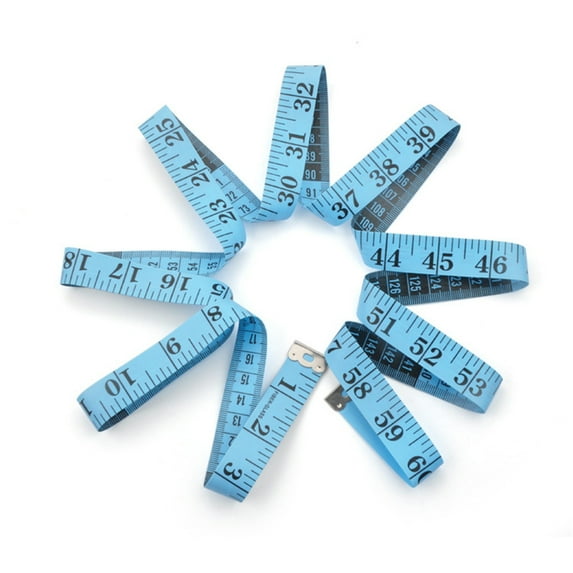 Clearance Measuring ruler under $5,DIY Tailor's Clothing Measuring Tape Inch Cloth Ruler Soft Tape 60 inch/300CM 1PC