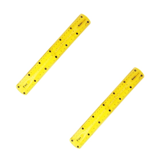 Clearance Measuring ruler under $5,Finger Grip Ruler 12inch PVC Colored Tape Measure 2PC