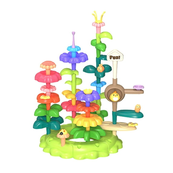 MeetYTOYS Garden Building Toys for Toys, Flower Sorting & Stacking Toys, Crafts, Gift Toys for Age 3-9 Years Old Christmas Seasonal