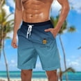 thumbnail image 1 of Clearance Men Shorts Casual, Men Casual Fashion Print Shorts With Pockets Elastic Waist Beach Pants, 1 of 5
