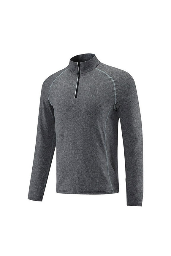 Men's 1/4 Zip Quick-Dry Active Sports Shirts Long Sleeve Outdoor Athletic Performance Pullover