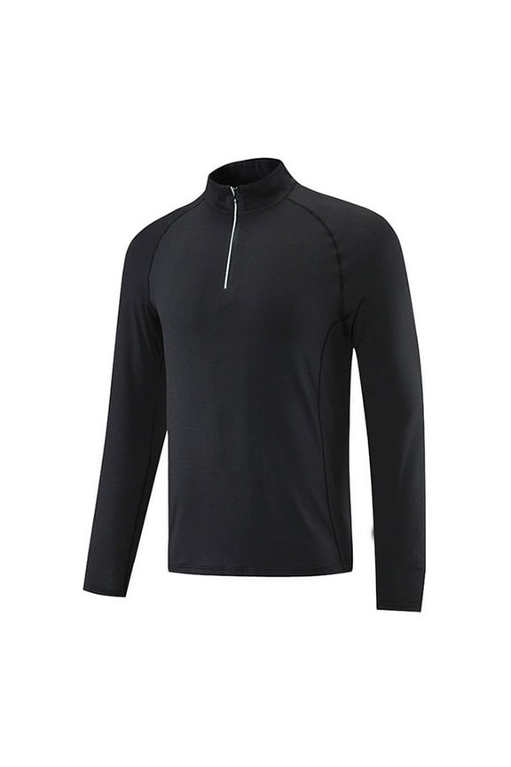 Men's 1/4 Zip Quick-Dry Active Sports Shirts Long Sleeve Outdoor Athletic Performance Pullover