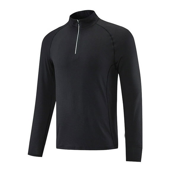 Men's 1/4 Zip Quick-Dry Active Sports Shirts Long Sleeve Outdoor Athletic Performance Pullover