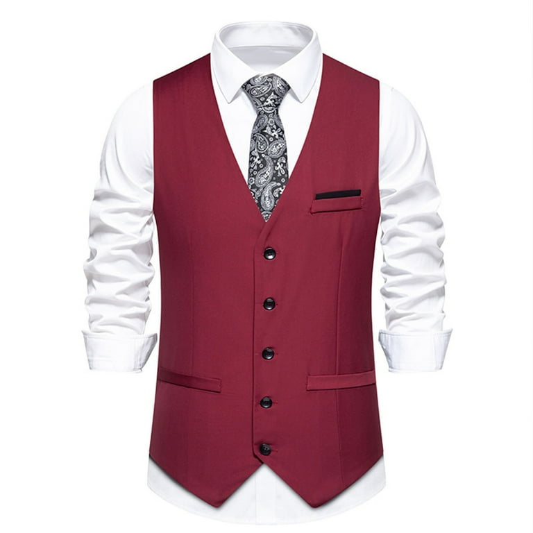 Mens slim fit vests best sale