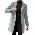 thumbnail image 1 of 2025 Men's Casual Jackets,Men Slim Winter Coat Lapel Collar Long Sleeve Padded Leather Jacket Vintage Thicken Coat Sheepskin Jacket, 1 of 5