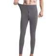 thumbnail image 1 of Clearance Men's Lightweight Thermal Underwear Bottom Fleece Lined Long Johns Bottom Soft Warm Pants, 1 of 5