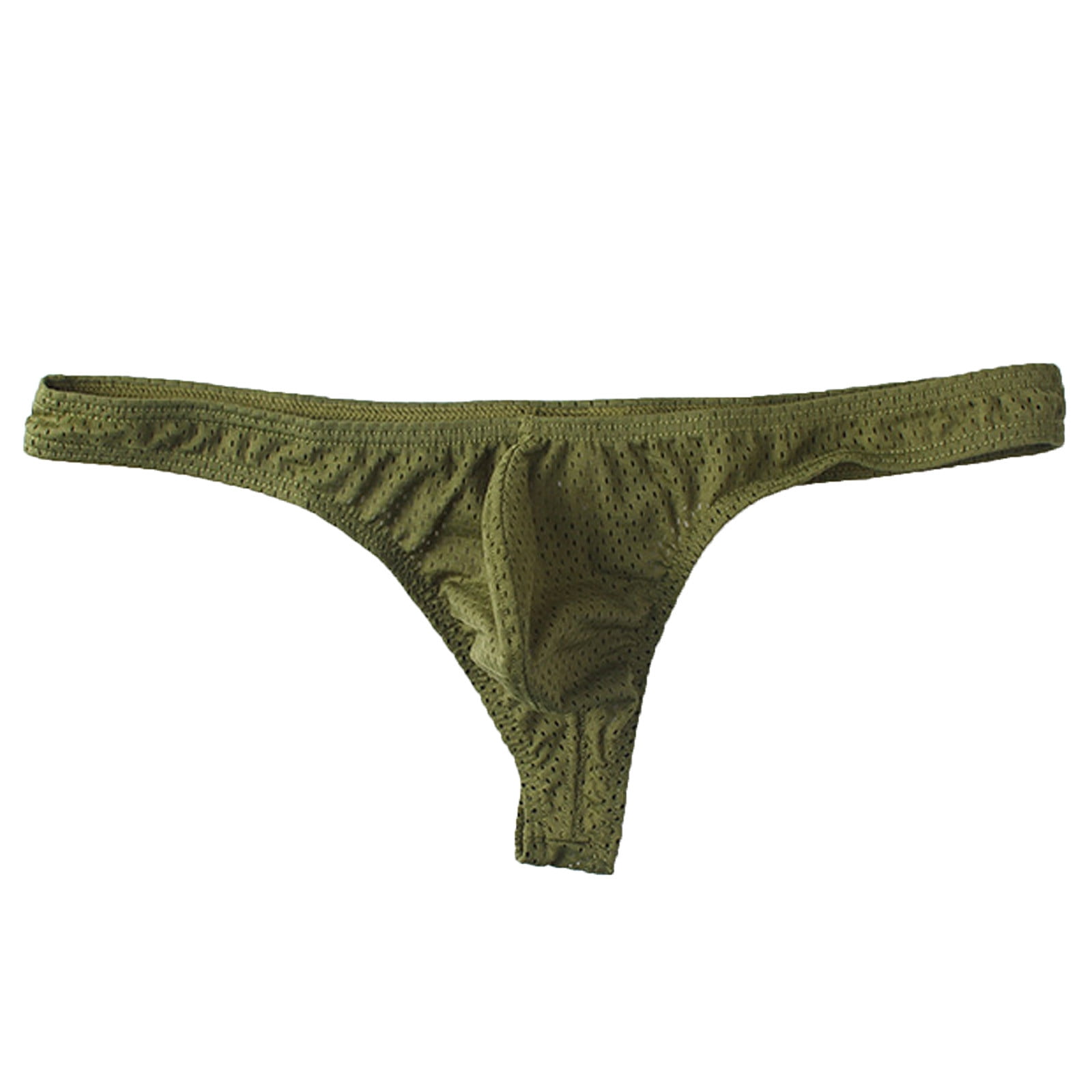 Clearance！Men's Thong Underpants G-String Low Waist Mesh