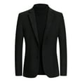 thumbnail image 1 of Clearance Mens Casual Blazer Jackets Long Sleeve Buttons Open Front Work Suits Temperament Slim Fit Lightweight Business Blazer, 1 of 2