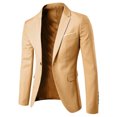 thumbnail image 1 of Mens Casual Blazer Jackets Long Sleeve Lapel Buttons Open Front Sports Jacket Luxury Fit Lightweight Business Blazer, 1 of 4