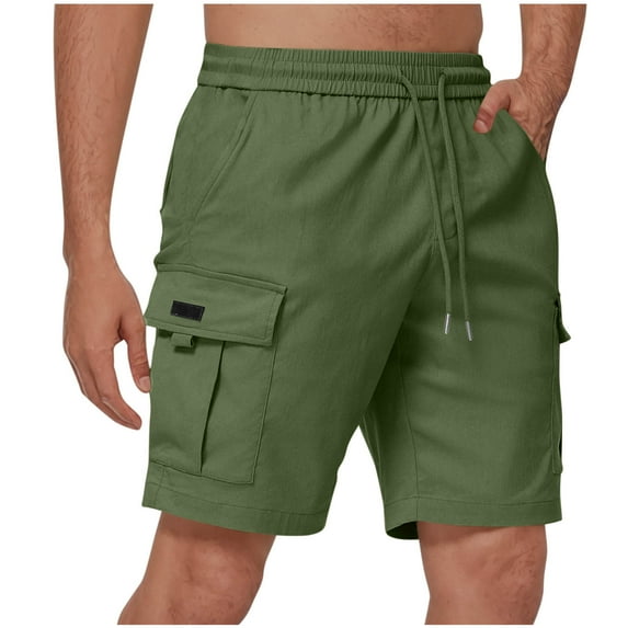 Clearance Mens Shorts, Men Breathable Three-point Pants Beach Shorts Sports Shorts Elasticated Lace-up Trousers