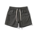 thumbnail image 1 of Clearance Mens Shorts, Mens Casual Fashion Solid Drawstring Elastic Waist Short Multiple Pockets Short Pants, 1 of 5