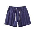 thumbnail image 1 of Clearance Mens Shorts, Mens Casual Fashion Stripe Printed Shorts Elastic Waist Solid Shorts Pants, 1 of 4