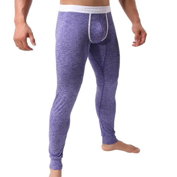 Mens Underwear Bottom Thermal Lightweight Pant Baselayer Legging Pant Soft Warm Pants Warm Underwear Bottom