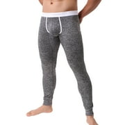 DXHMONEYHX Mens Underwear Bottom Thermal Lightweight Pant Baselayer Legging Pant Soft Warm Pants Warm Underwear Bottom
