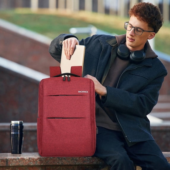 Mens Work Backpack Travel Laptop Backpack With USB Charging Port Business Backpack With Luggage Straps For Women And Men