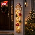 thumbnail image 1 of Clearance!Merry Cascade Glowing Angel Christmas Door Hanger, Warm Led Lighted 3D Dimensional Holiday Hanging Decor, for Front Door, Wall, Window & Covered Indoor Outdoor Entryway,Home Decorations, 1 of 8