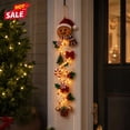 thumbnail image 1 of Clearance!Merry Cascade Glowing Gingerbread Man Christmas Door Hanger,Warm Led Lighted 3D Dimensional Holiday Hanging Decor,for Front Door,Wall,Window&Covered Indoor Outdoor Entryway,Home Decorations, 1 of 8