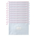 Clearance! Mesh Zipper Pouch A4 10 Pack Zipper Pouch with Label Pocket