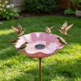 thumbnail image 1 of Clearance Metal Bird Bath for Outside, Garden Freestanding Birdbath & Birdfeeder, Bee Water Feeder with Flower Design, Bird Baths Feeder for Outdoors Garden Patio Yard Lawn Decor, 1 of 4