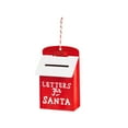 Clearance Metal Santa Mailbox Christmas Ornaments Red Mail Box Keepsake