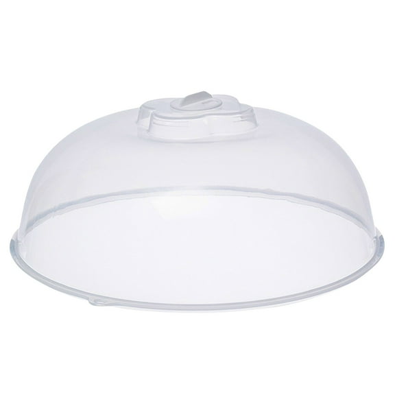 1PC Microwave Plate Cover with Steam Vents Anti-Splatter Lid with Handle for Food Reheating 8.66*4.33in