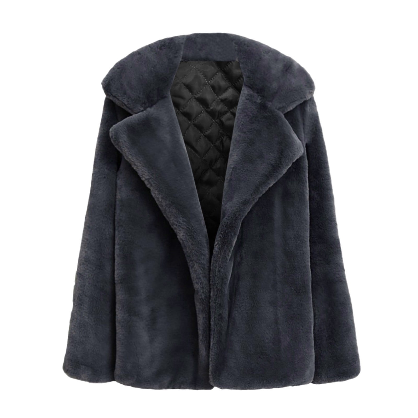 Primark Ladies Primark Black Fluffy Jacket Faux Fur Primark Ladies