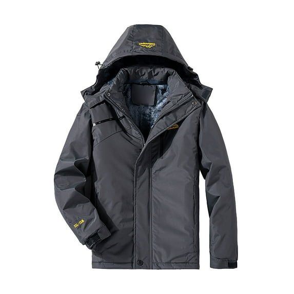 Clearance! Mifelio Rain Jacket Women Men's and Women's Ski Jacket Windproof Rain Jacket for Mens Snow Winter Coat Jackets for Women Grey XXXXL