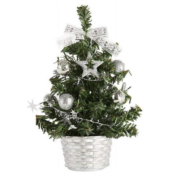 Clearance! Mini Artificial Christmas Tree Christmas Decoration for Table and Desk Tops Small Christmas Pine Tree Perfect Tabletop Xmas Decoration for Your Home and Office