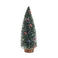 thumbnail image 1 of Hvmvliv Mini Christmas Tree(5.90x2.55x2.55in) Christmas Decorations Flocking Beads Mini Tree Christmas Desktop Small Christmas Tree Ornament Green, 1 of 6