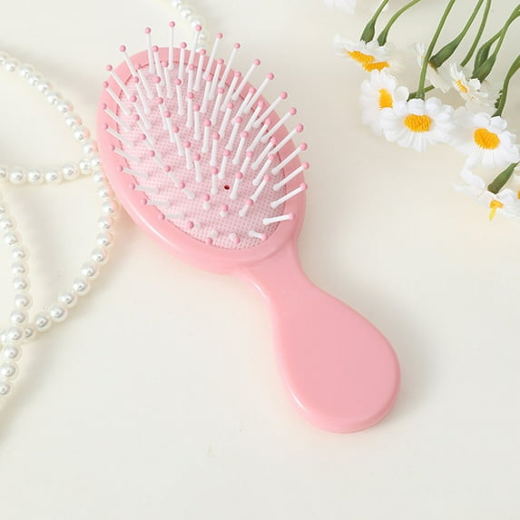 Clearance!Mini Detangler Hair Brushes, Travel Detangling Brush Soft Bristles Wet Dry Small Hairbrush Comb for Kids Girls Toddler Women Most Hair Types Smoothing with Ease Knots, Multi Color