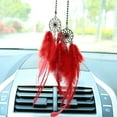 Clearance！Mini Dream Catchers Car Pendant Wind Chimes Feather