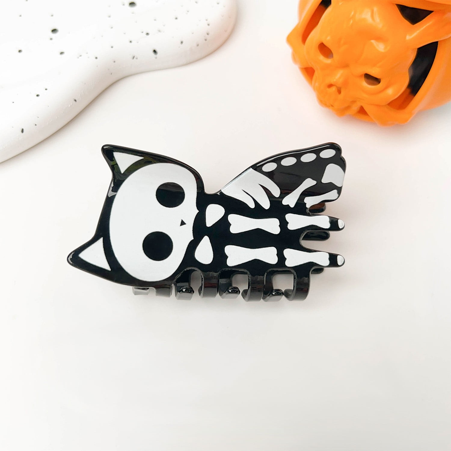 💚 Clearance！ Mini Halloween Hair Clips for Girls Bat Skeleton Designs