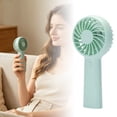 thumbnail image 1 of Clearance Mini Portable Fan, Compact with 3 Speeds, Handheld and Desktop Use with Stand, USB Rechargeable, Lightweight, Purple (for Travel and Personal Use), 1 of 4