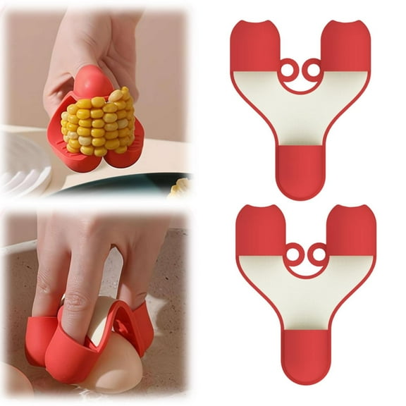 Clearance Mini Silicone Finger Oven Finger Food Tongs Kitchen Dishes Silicone Oven Heat Insulated Finger Glove Microwave Oven Silicone Non Slip Holder Kitchen Accessories for Home & Kitchen Red