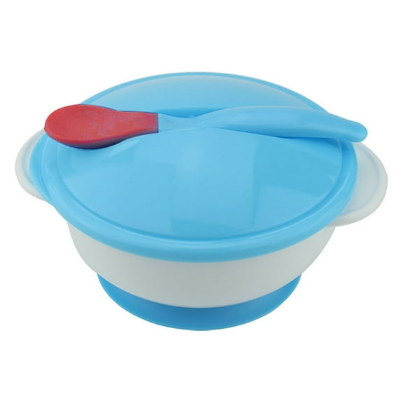 Clearance! Miyuadkai Baby Kids Children Suction Cup Bowl Slip-Resistant Tableware Set Sucker Bowl Tableware on Sale Blue