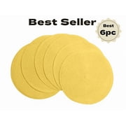 Clearance! Miyuadkai Coolmade Round Woven Placemats Set Of 6 Dining Tables Placemat on Sale Yellow