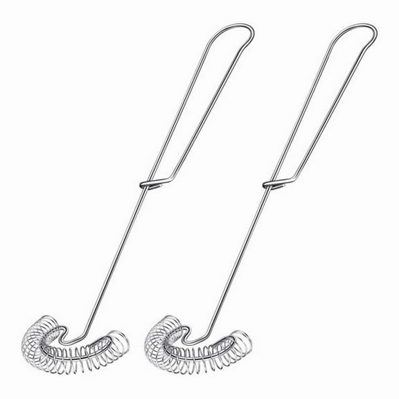 Clearance! Miyuadkai Egg Beater Clearance 10 Inch Stainless Steel Egg Mixer Baking Tool Stainless Steel Spring Egg Beater Kitchen Whisk Milk Frother for Cooking 2Pcs Kitchen Silver
