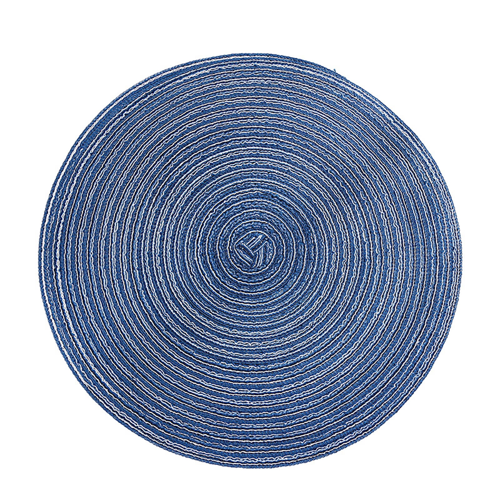 Clearance! Miyuadkai Placemats Washable Woven Vinyl Placemats for Dining Table Easy to Clean Plastic Placemats Placemat on Sale Blue
