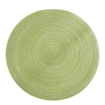 Clearance! Miyuadkai Placemats Washable Woven Vinyl Placemats for Dining Table Easy to Clean Plastic Placemats Placemat on Sale Green