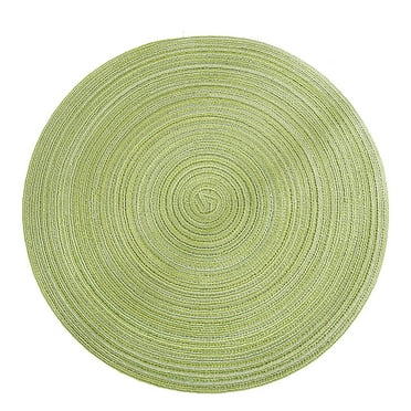Clearance! Miyuadkai Placemats Washable Woven Vinyl Placemats for Dining Table Easy to Clean Plastic Placemats Placemat on Sale Green