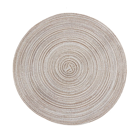 Clearance! Miyuadkai Placemats Washable Woven Vinyl Placemats for Dining Table Easy to Clean Plastic Placemats Placemat on Sale Khaki
