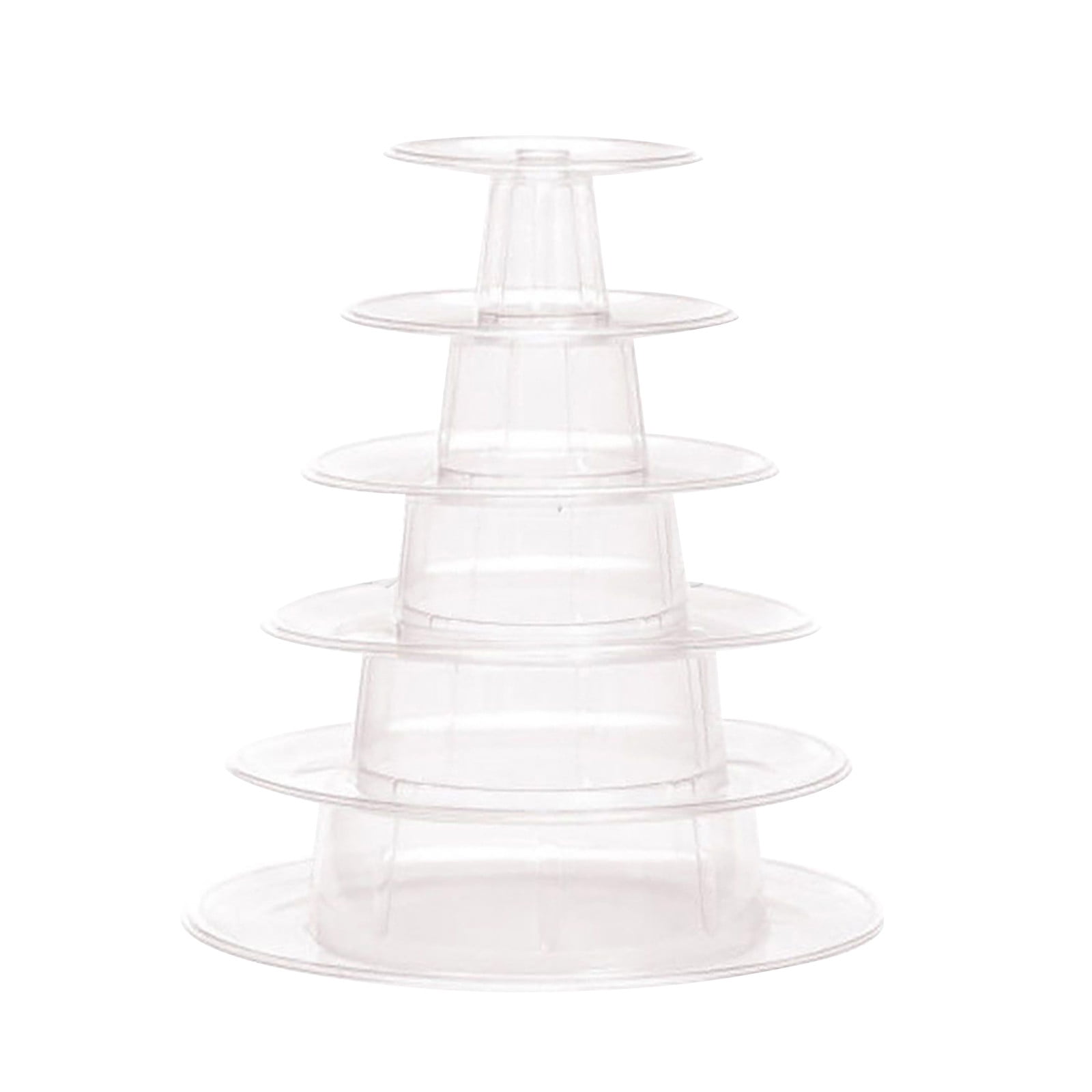 Clearance! Miyuadkai Rack Clearance Stand Cake Round Tower Macaron Plastic Display Stand 6-Layer Cake Rack Kitchen White