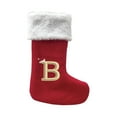 thumbnail image 1 of Monogram Christmas Stockings with Letters, Initial Embroidered Christmas Stockings Red Personalized Christmas Stockings Large Soft Stocking Decorations for Holiday Xmas Season Gift Decor, 1 of 5