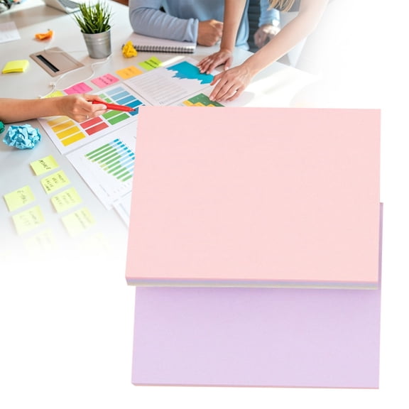 Clearance! Morandi Color Sticky Notes 100 Sheets/Sticker Large Five Color In One Note Pads Memo Pads