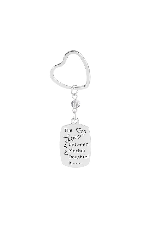 Clearance Mother Keychain Mum Ring Keyring Mother Day Gift Memorial Heart Keepsake Family Love Charm Mom Jewelry For Women Home Decor Purse Bag Accessory